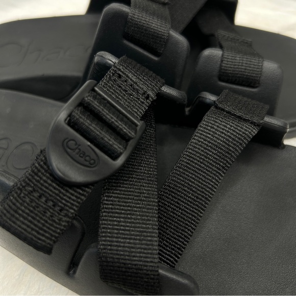 CHACO Big Kids Black Chillos Slides Sandals - Picture 3 of 6